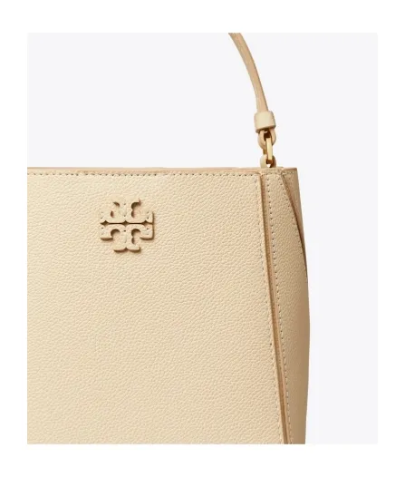 Tory Burch Small Mcgraw Logo Plaque Bucket Bag