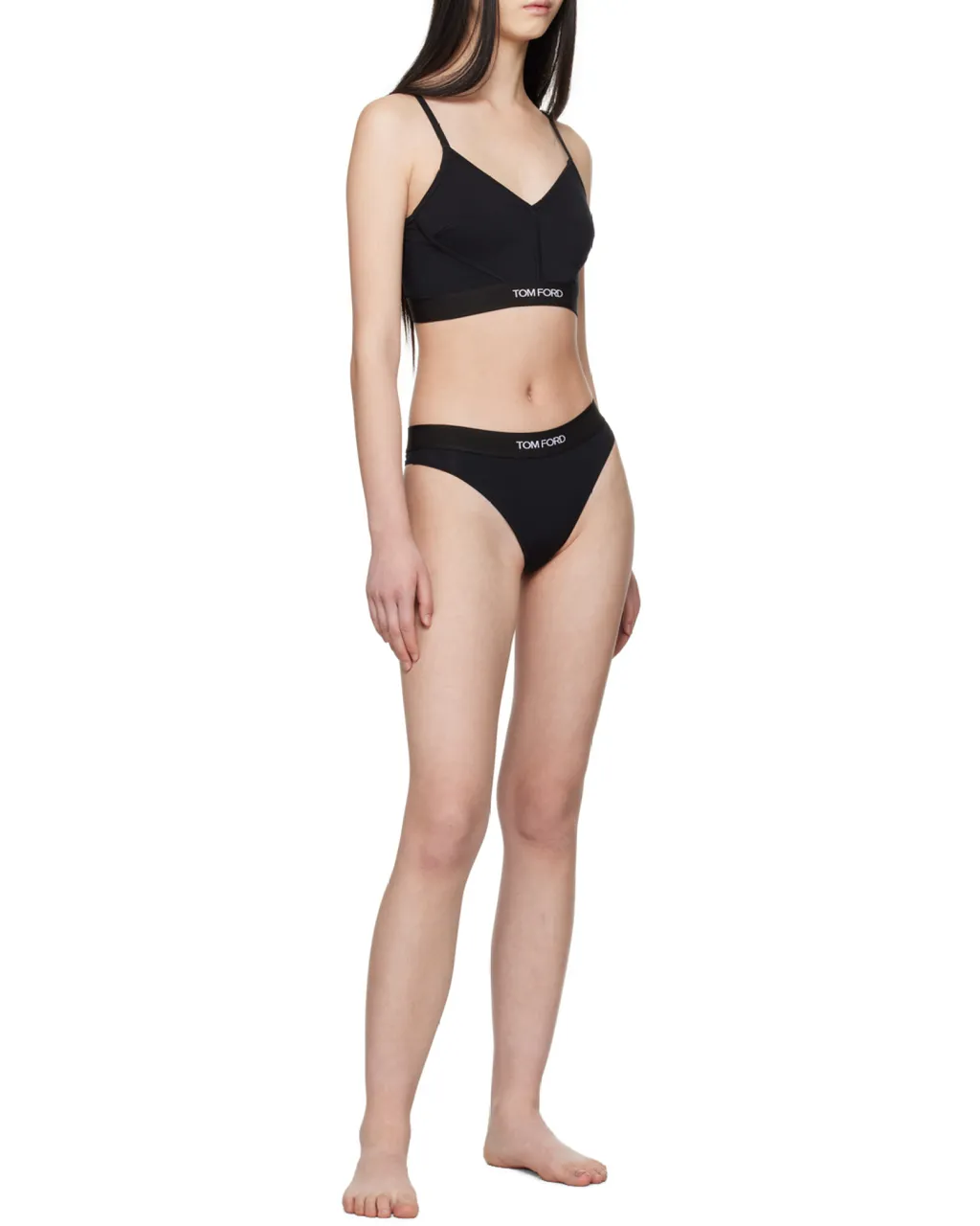 Tom Ford Logo-Waistband Stretch Thongs