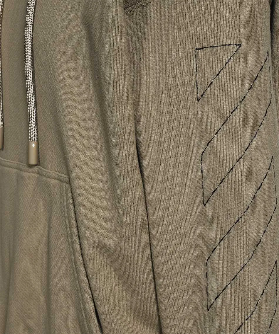 Off-White Logo Detailed Drawstring Hoodie