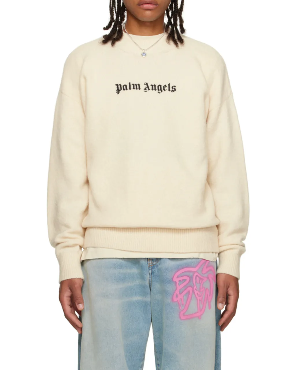 Palm Angels Classic Logo Crewneck Jumper