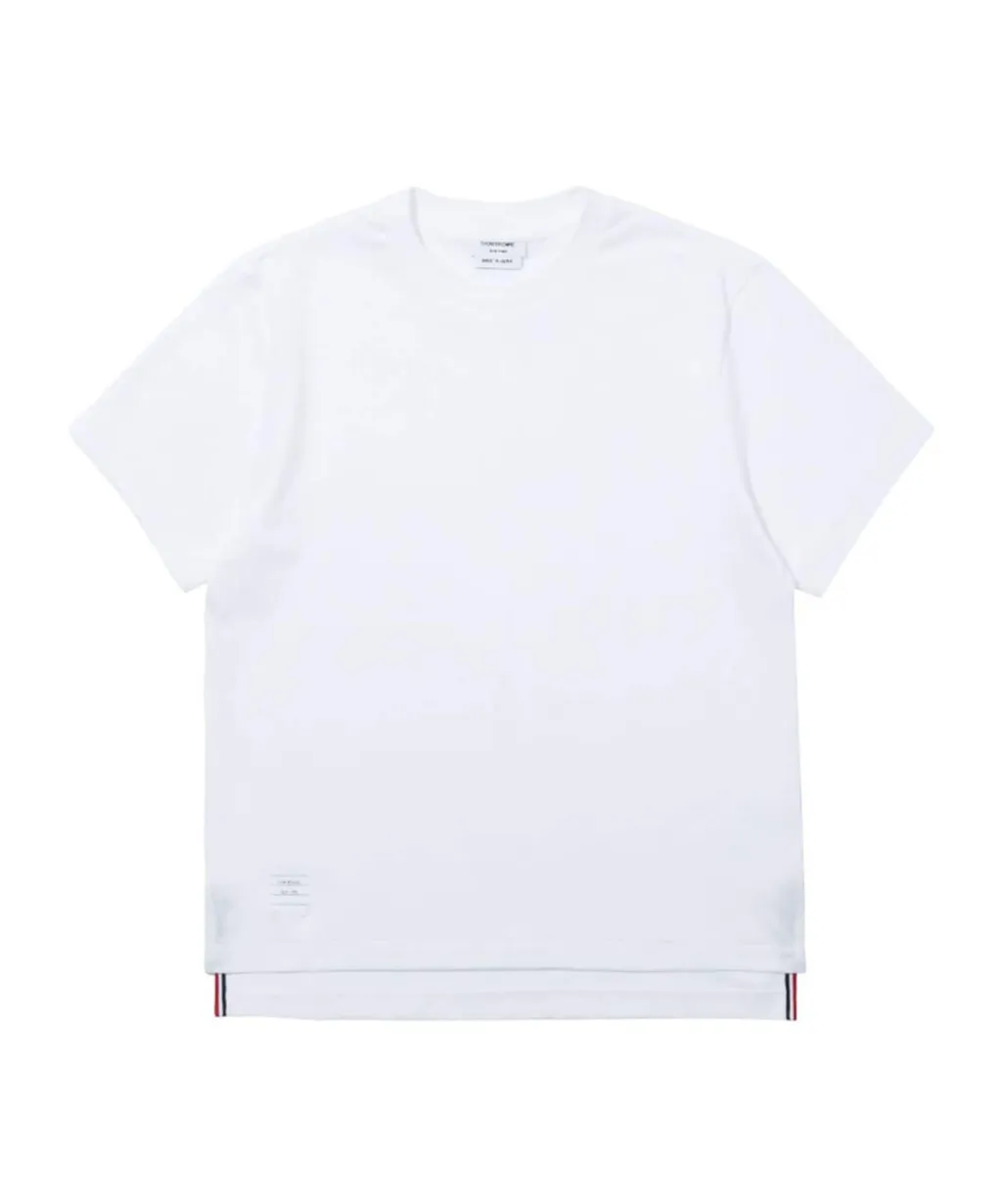 Thom Browne Logo Patch Crewneck T-Shirt