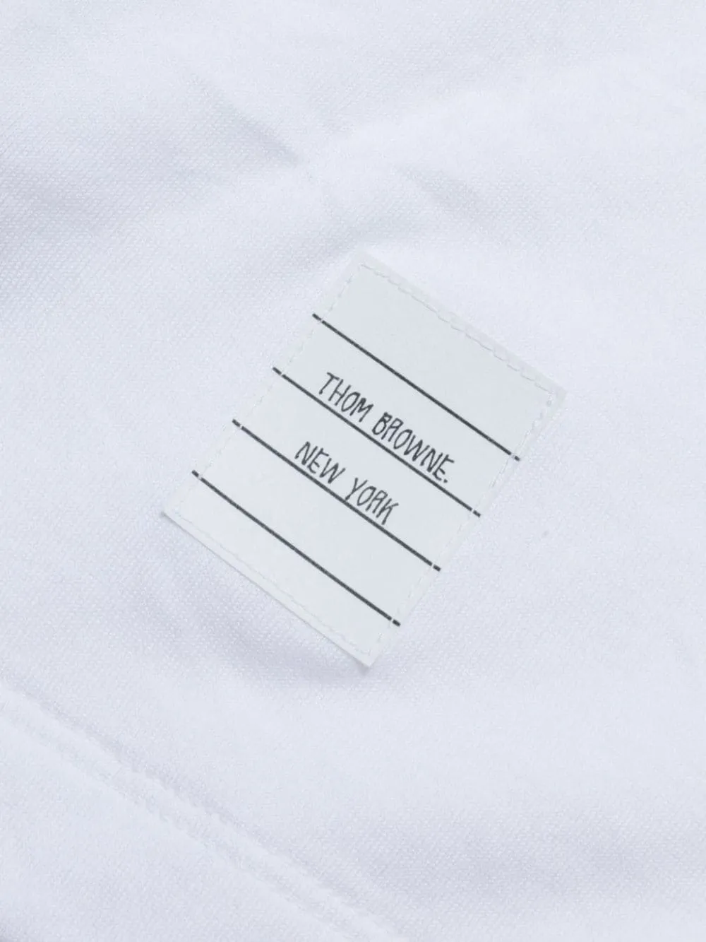 Thom Browne Logo Patch Crewneck T-Shirt