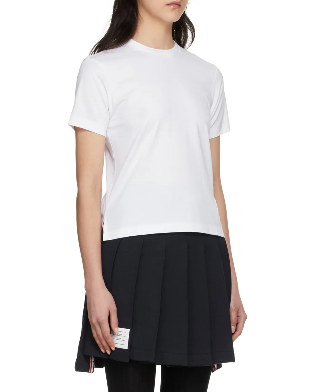 Thom Browne Logo Patch Crewneck T-Shirt