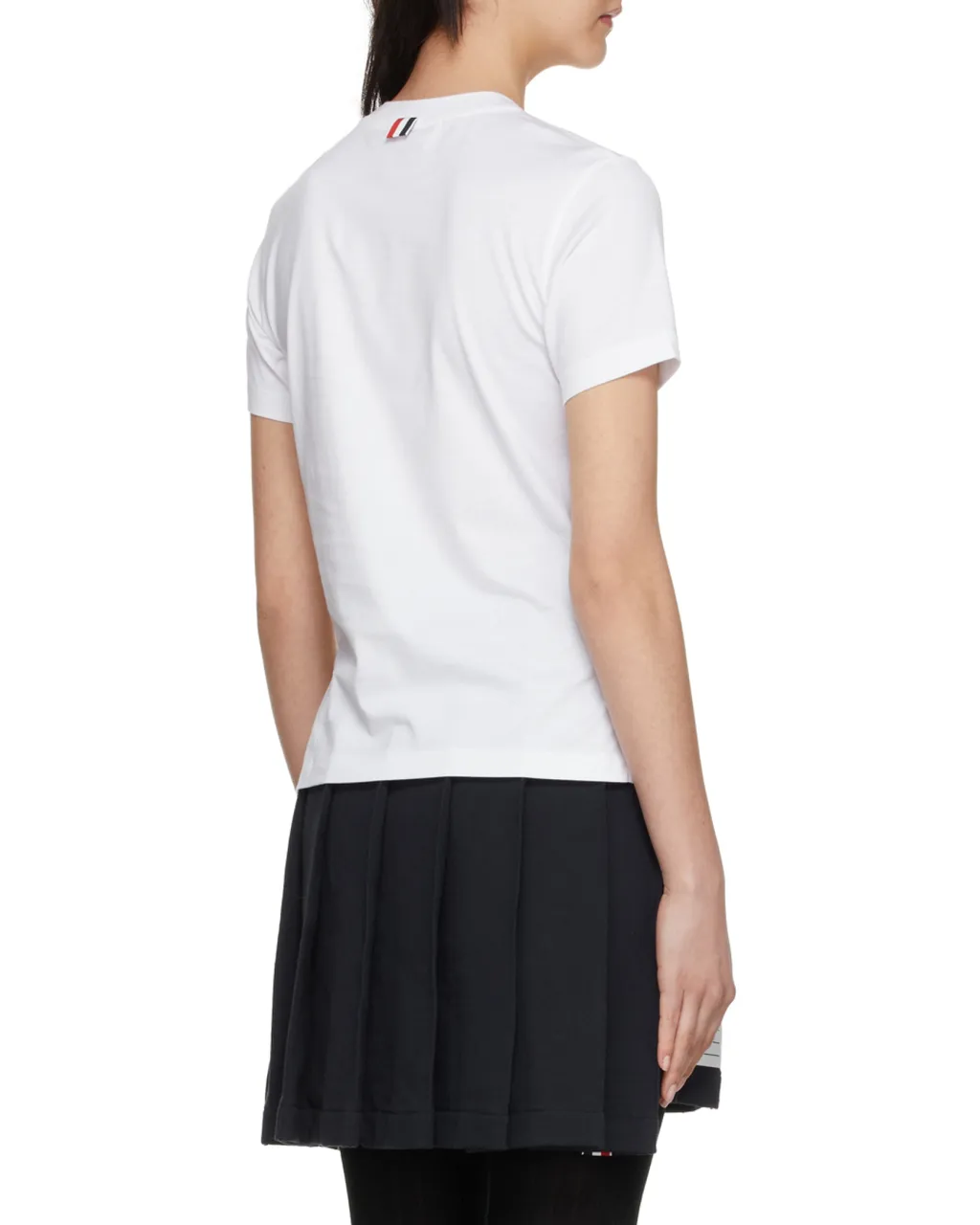 Thom Browne Logo Patch Crewneck T-Shirt