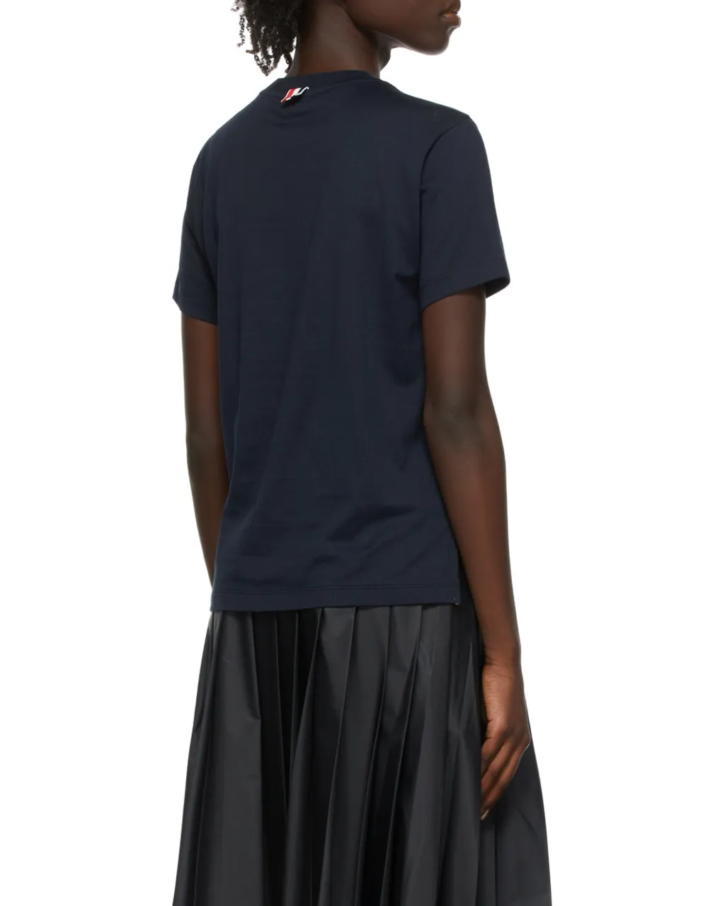 Thom Browne Logo Patch Crewneck T-Shirt