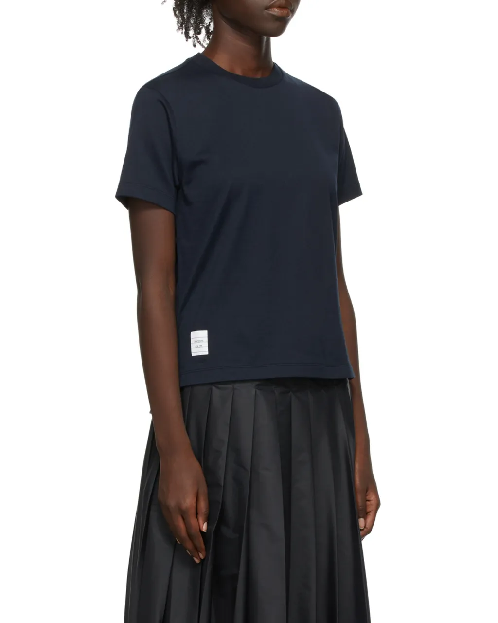 Thom Browne Logo Patch Crewneck T-Shirt