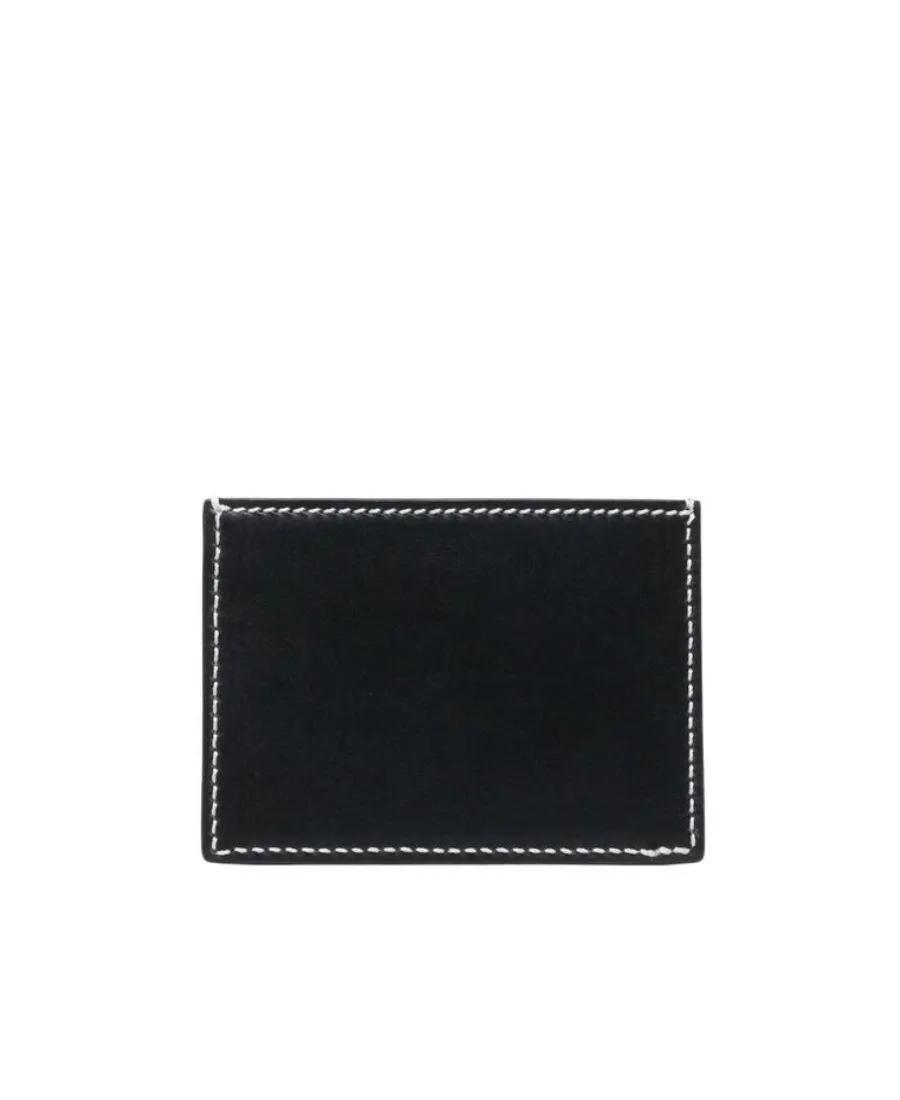 Thom Browne 4-Bar Tab Logo Printed Cardholder