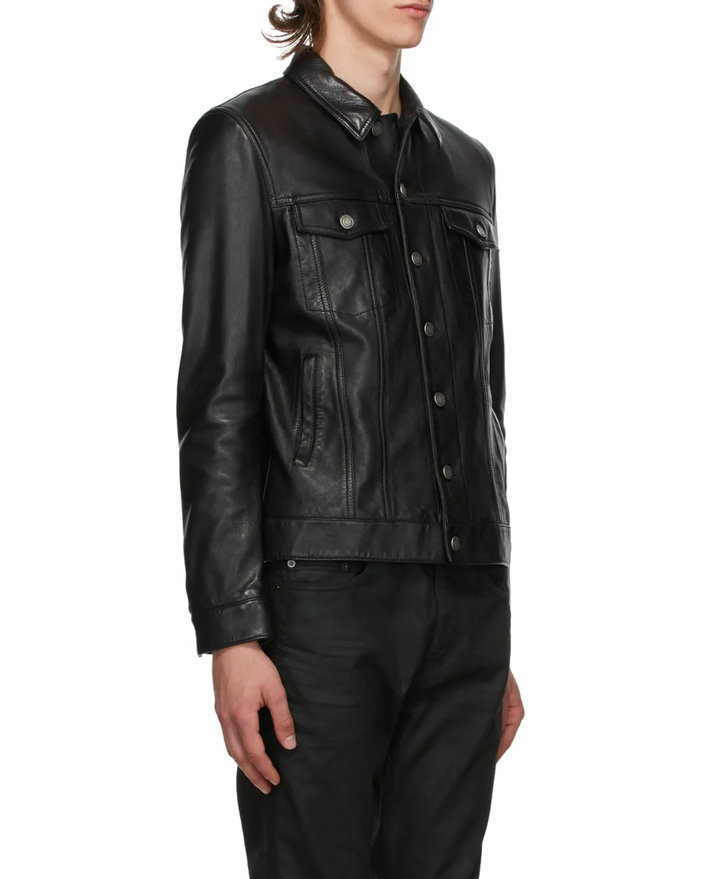 Saint Laurent Buttoned Long-Sleeved Jacket