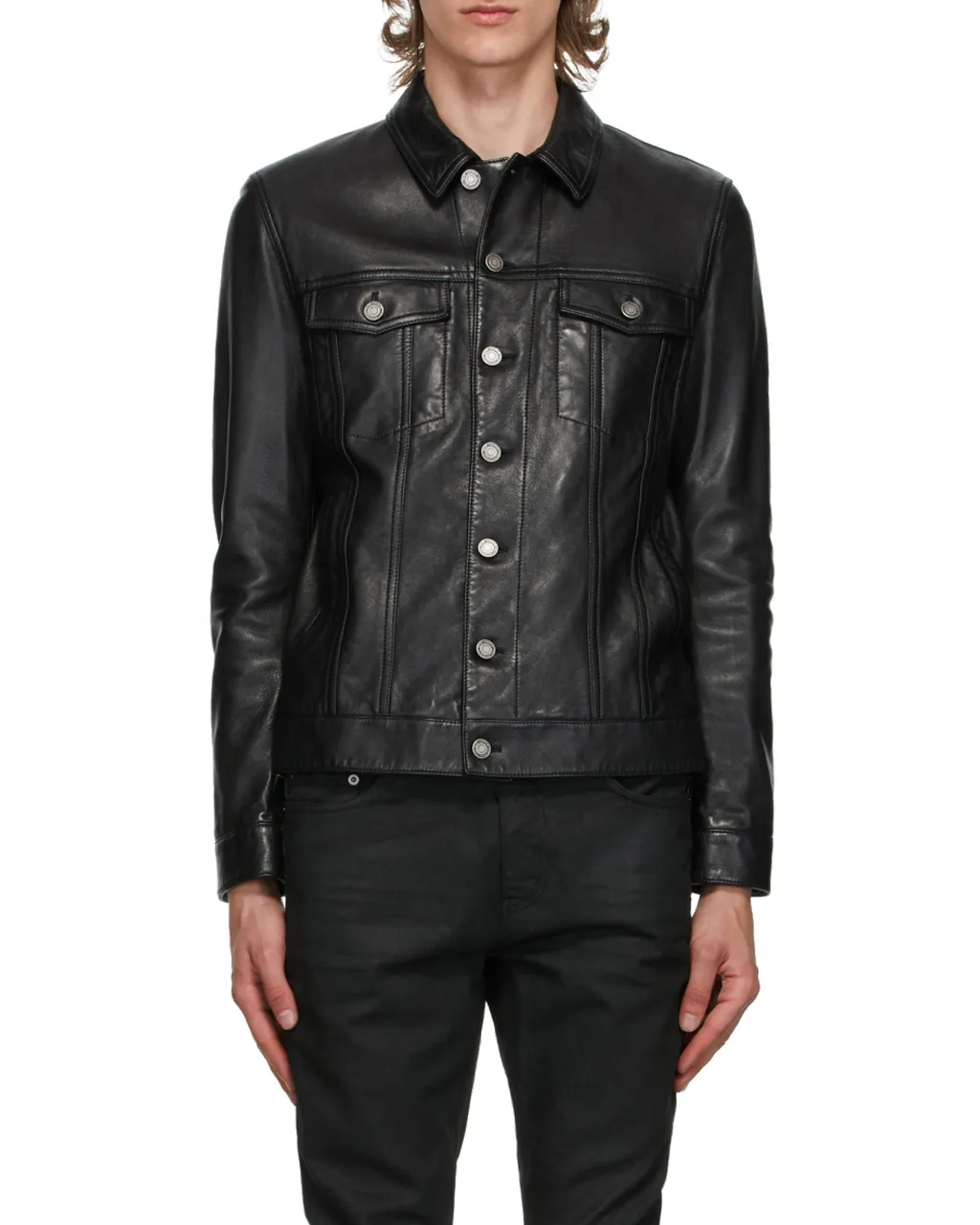 Saint Laurent Buttoned Long-Sleeved Jacket