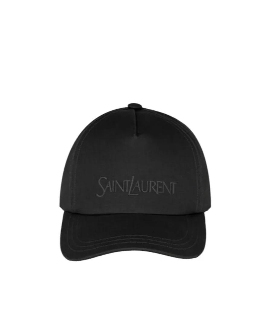 Saint Laurent Logo Embroidered Baseball Cap
