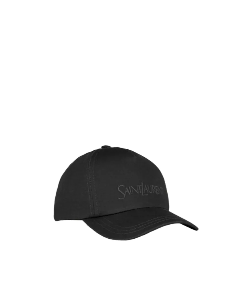 Saint Laurent Logo Embroidered Baseball Cap