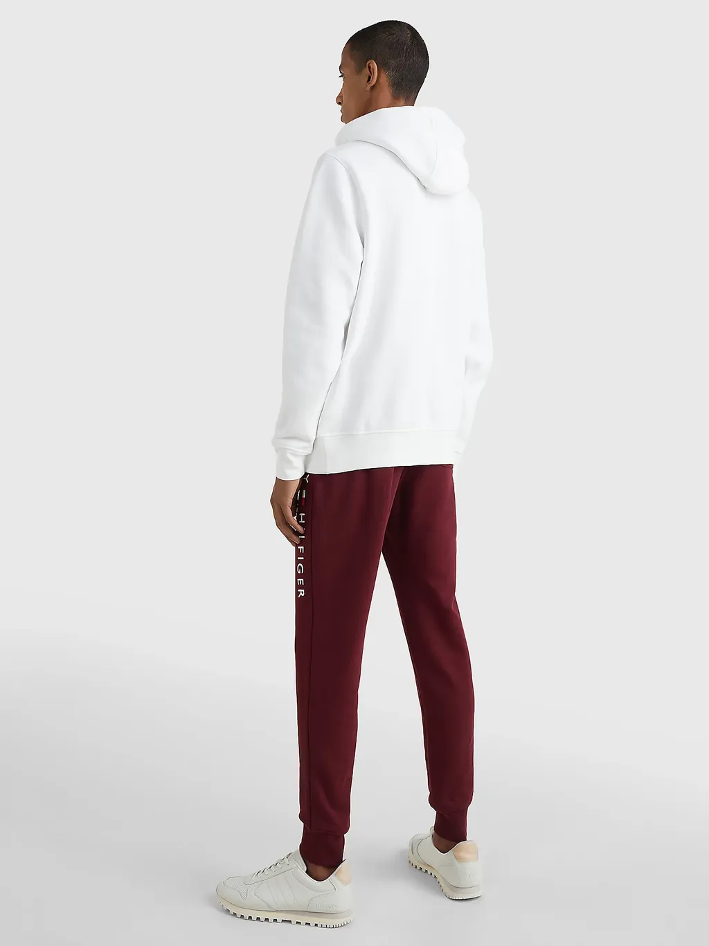 Embroidered Logo Drawstring Hoodie