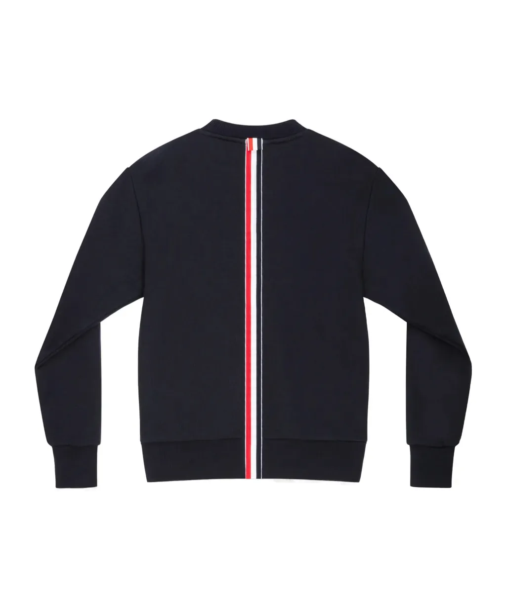 Thom Browne Rwb-Striped Crewneck Sweatshirt