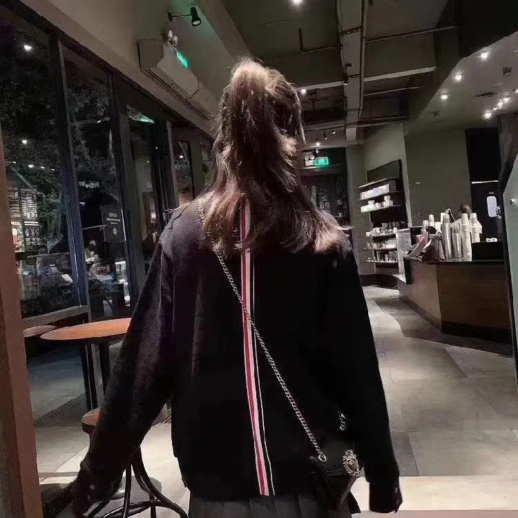 Thom Browne Rwb-Striped Crewneck Sweatshirt