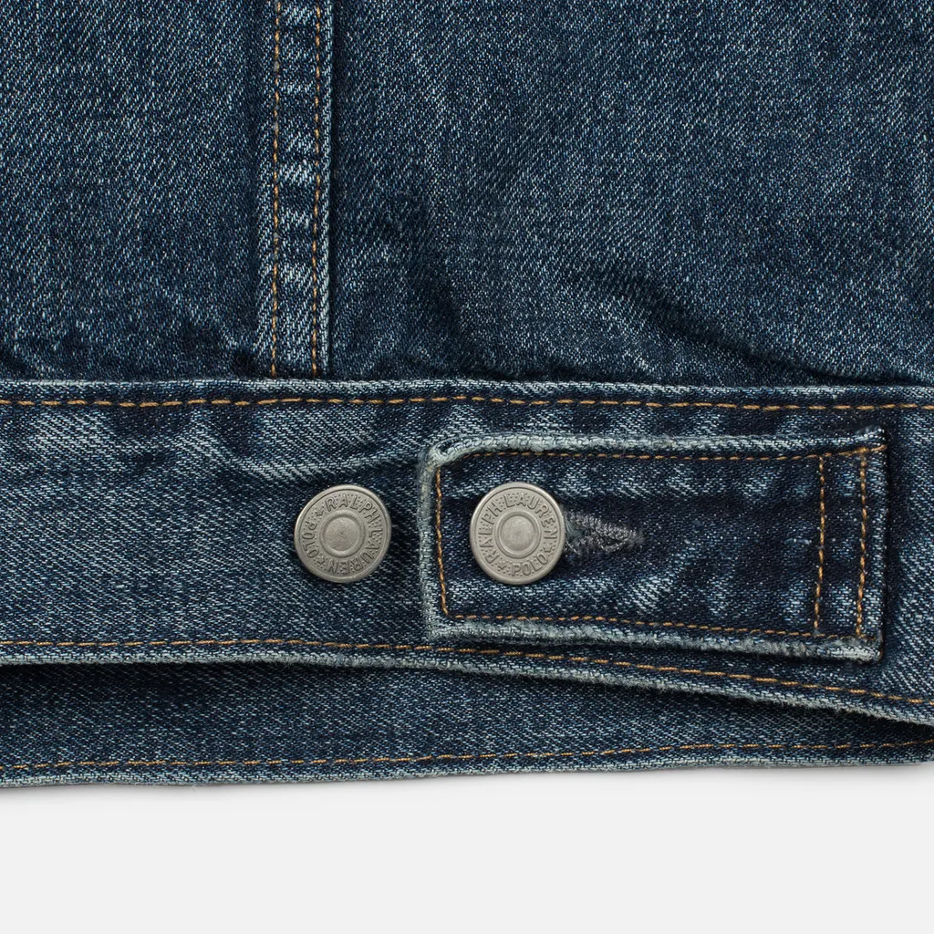 Button-Up Cotton Denim Jacket