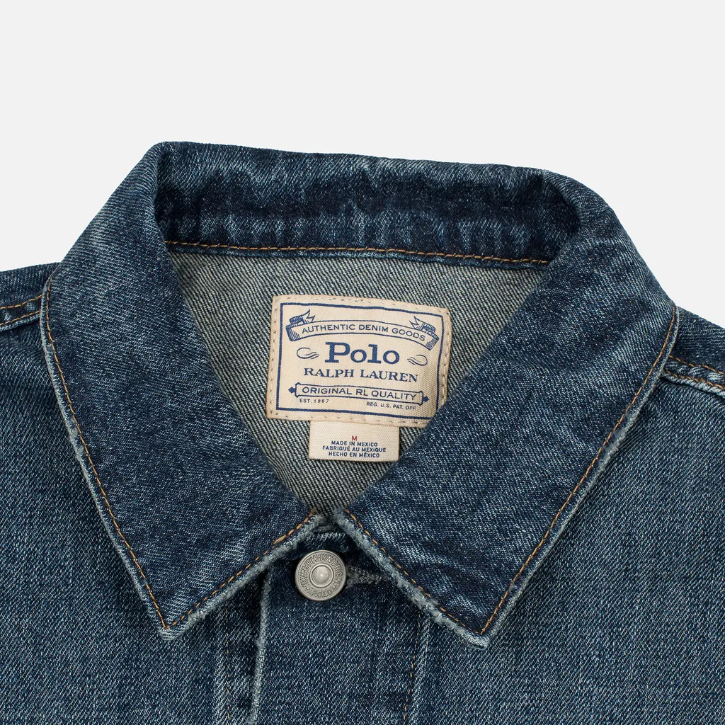 Button-Up Cotton Denim Jacket