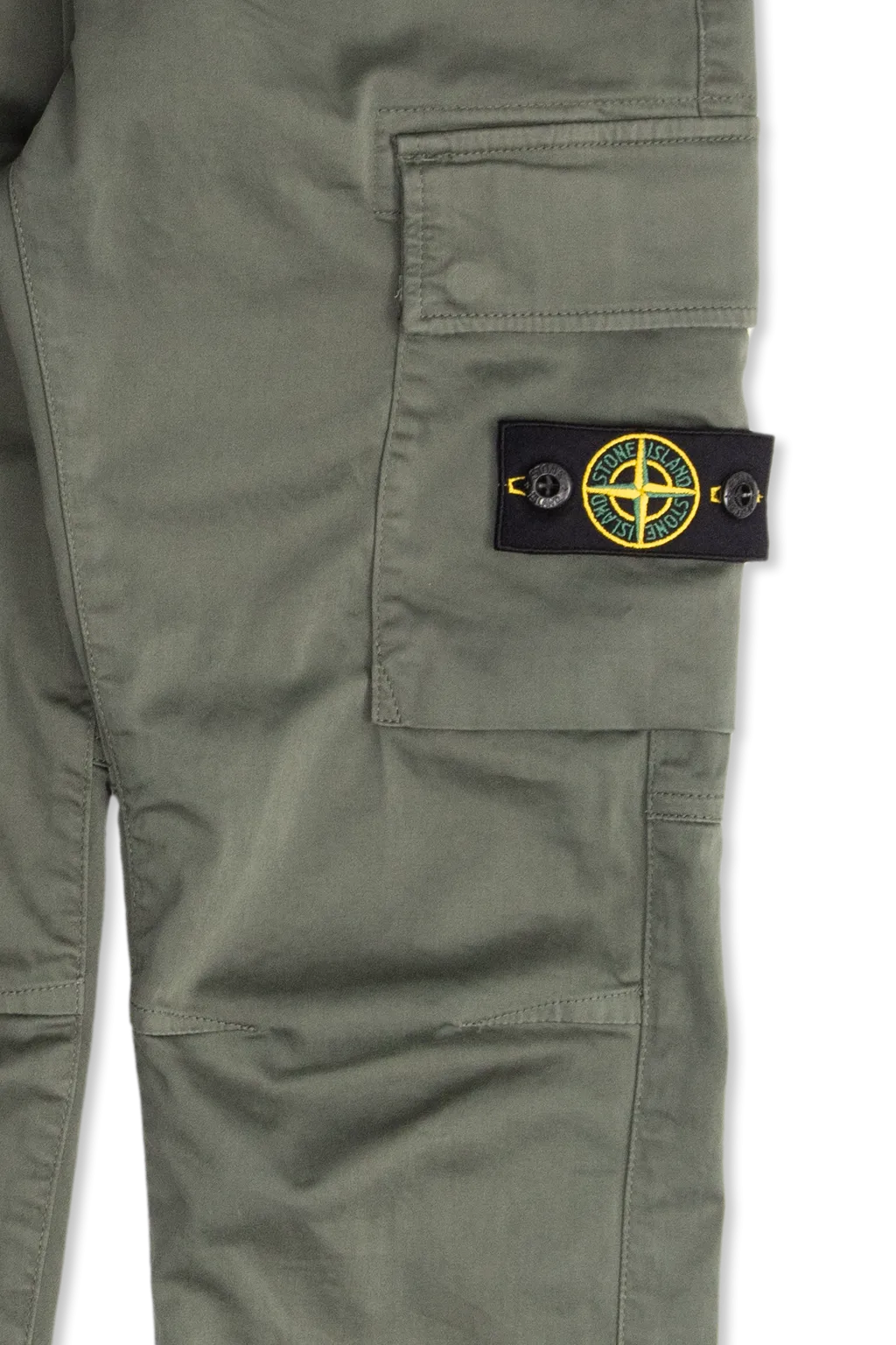 Stone Island Junior Compass-Motif Elastic Waist Trousers