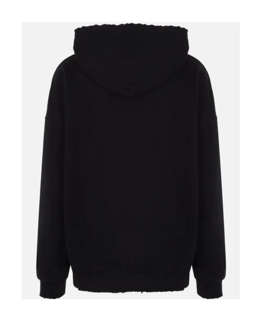 Palm Angels Logo Embroidered Long Sleeved Hoodie