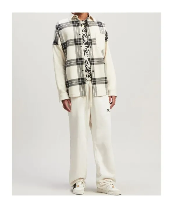 Palm Angels Checked Long-Sleeved Flannel Overshirt