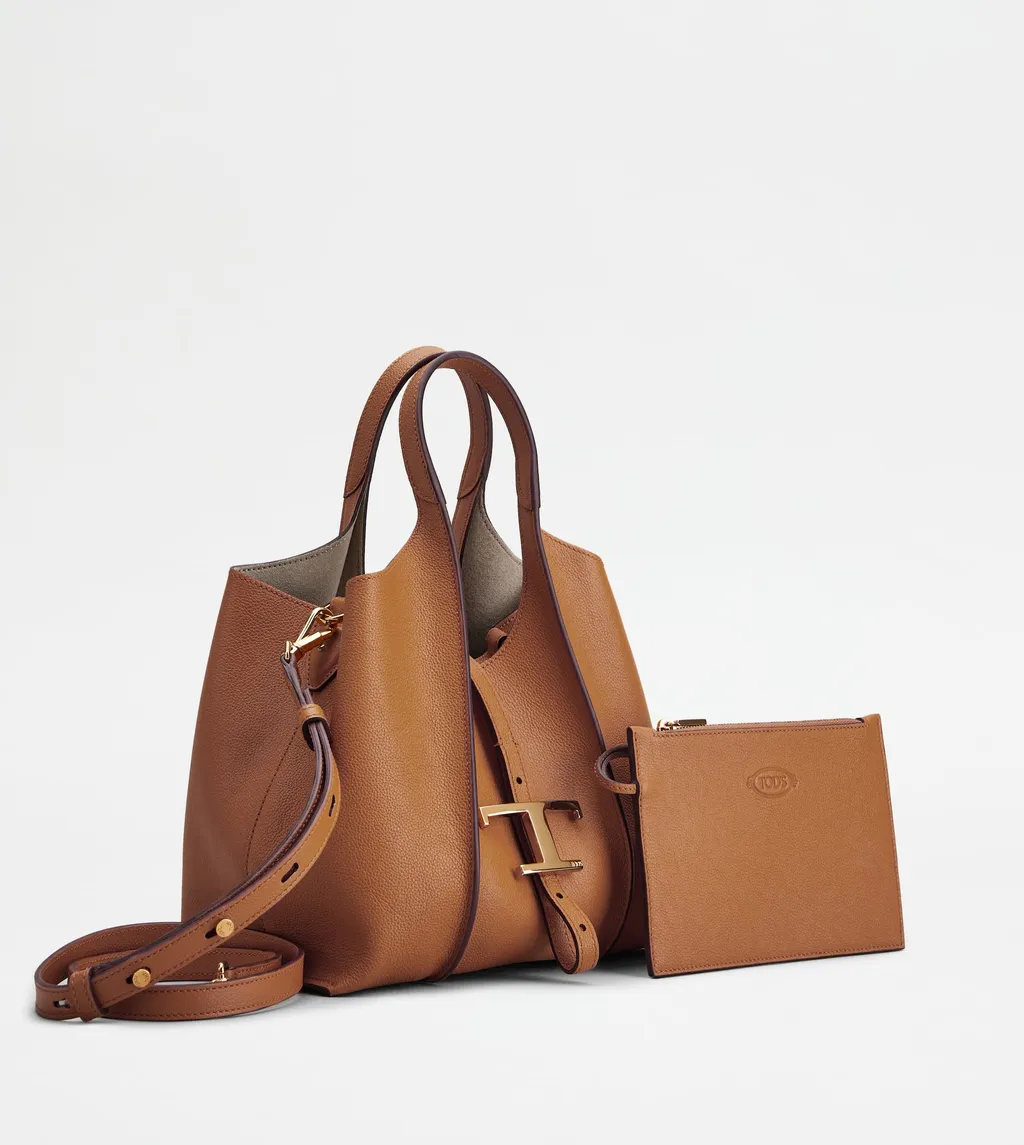 Tod's Timeless Logo Plaque Mini Tote Bag
