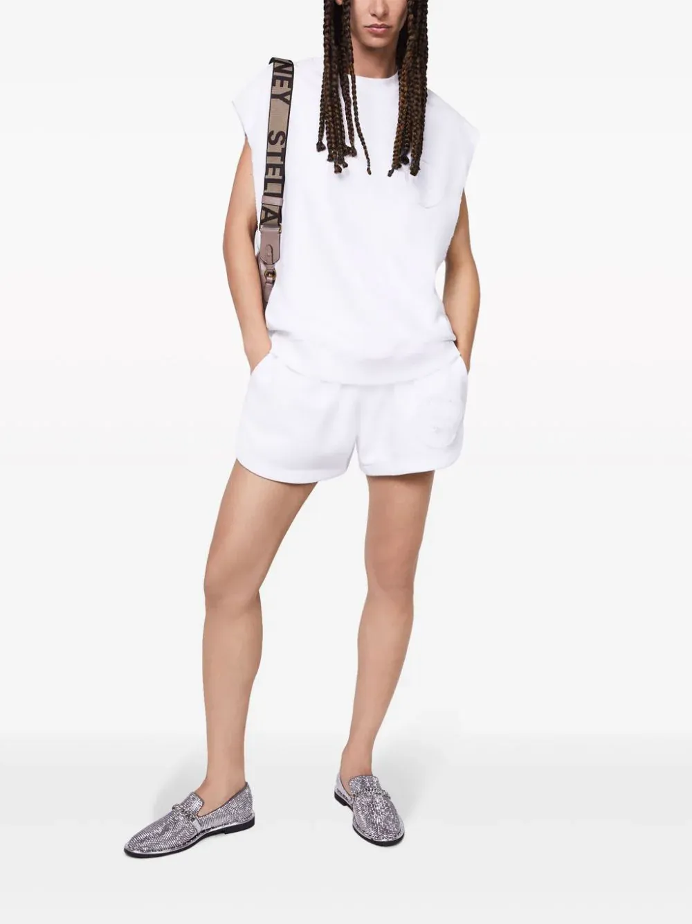 Stella Mccartney Logo Patch Shorts