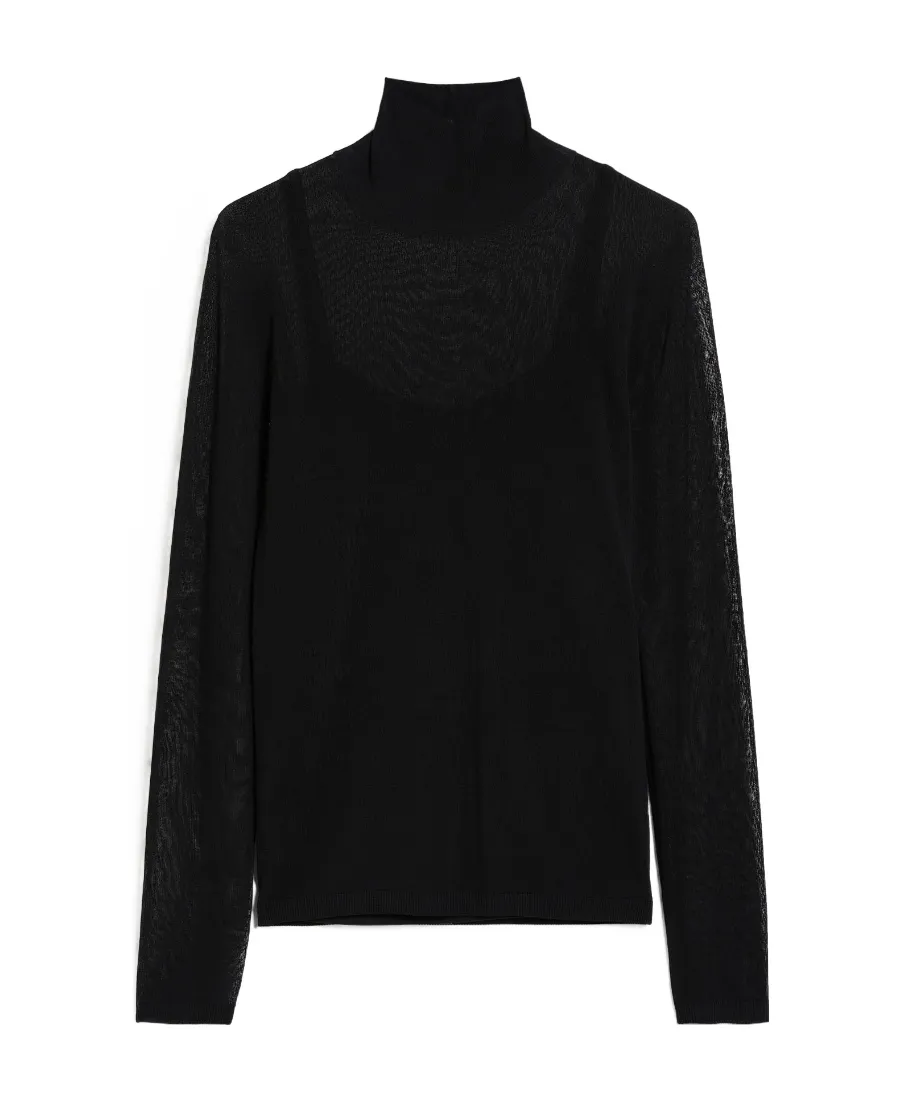 Max Mara High Neck Long-Sleeved Top