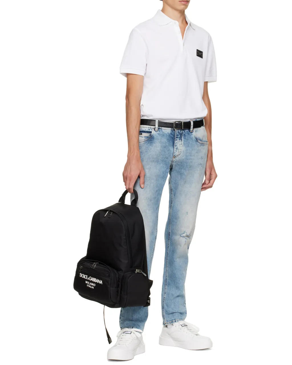 Dolce & Gabbana Roma Logo-Patch Low-Top Sneakers