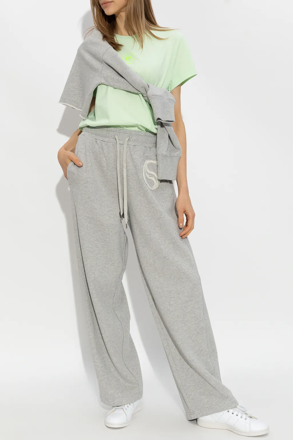 Stella Mccartney Logo Printed Crewneck T-Shirt