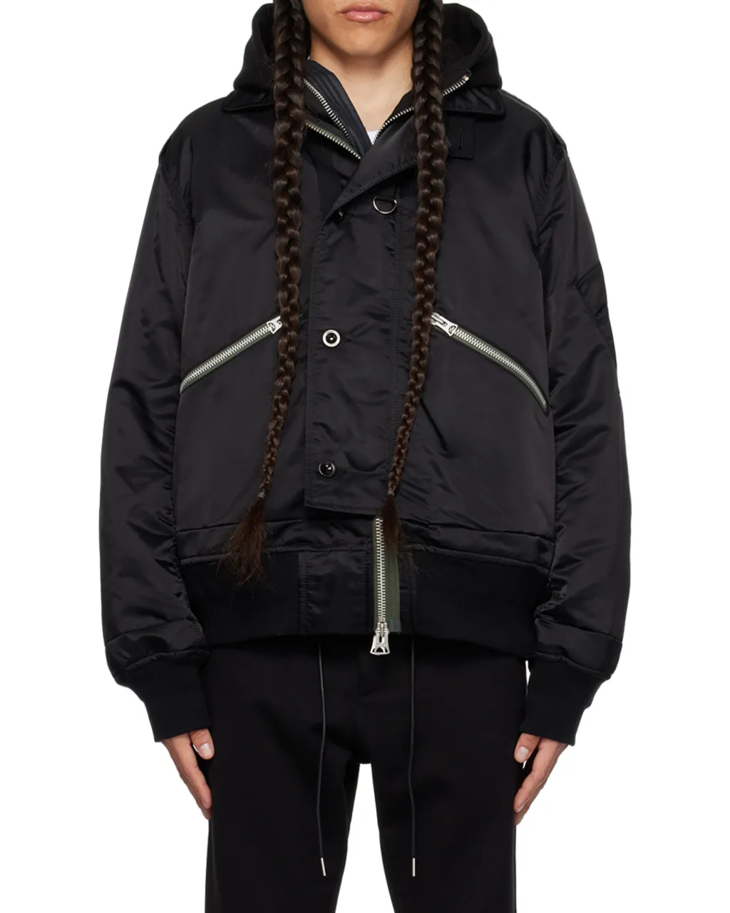 Sacai Collared Button-Up Jacket