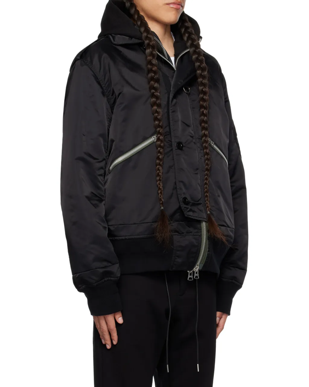Sacai Collared Button-Up Jacket