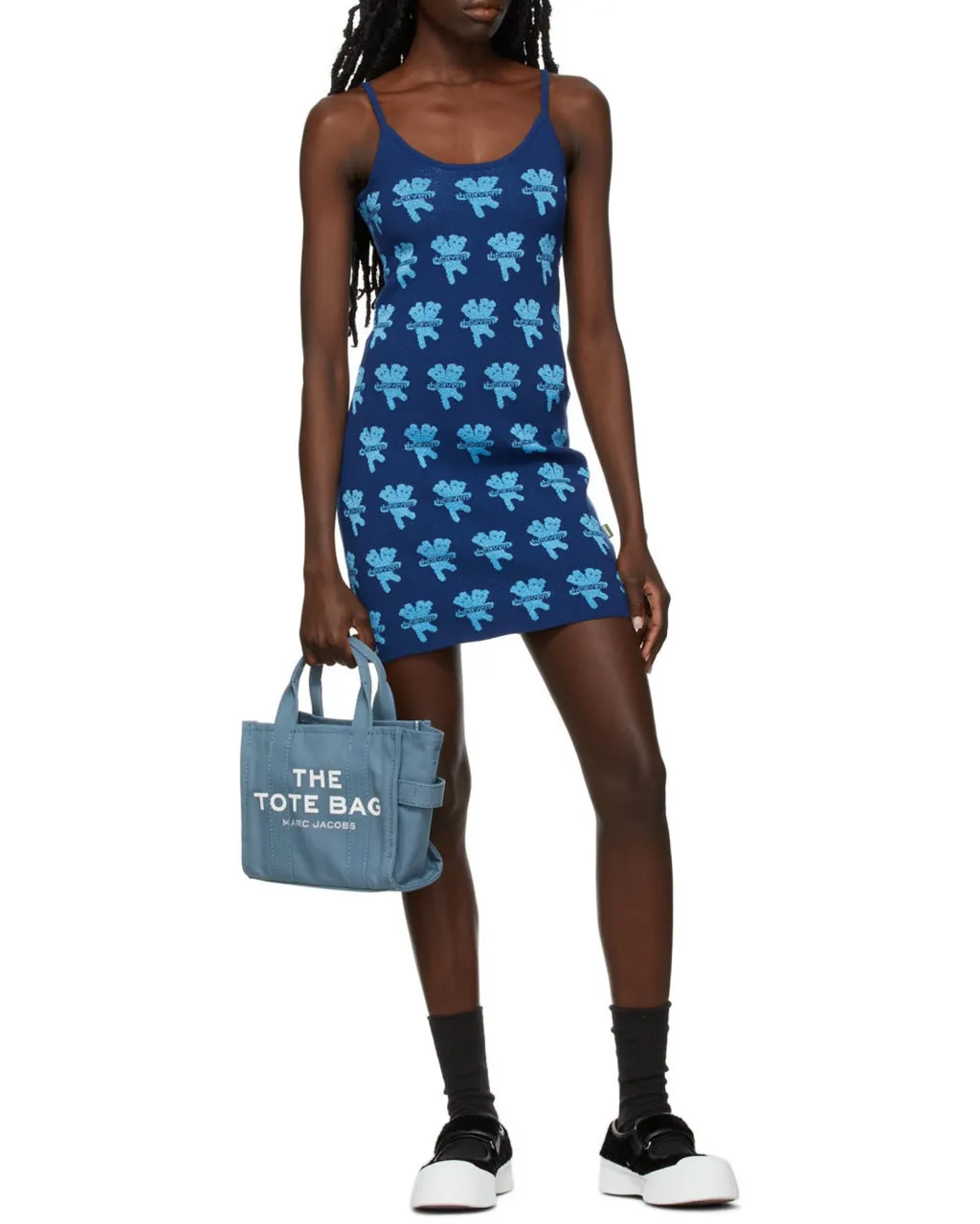 Marc Jacobs Logo Printed Zipped Small Tote Bag