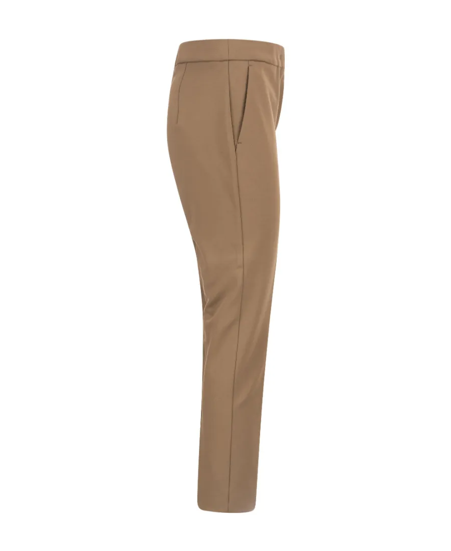 Mid-Rise Cropped Trousers