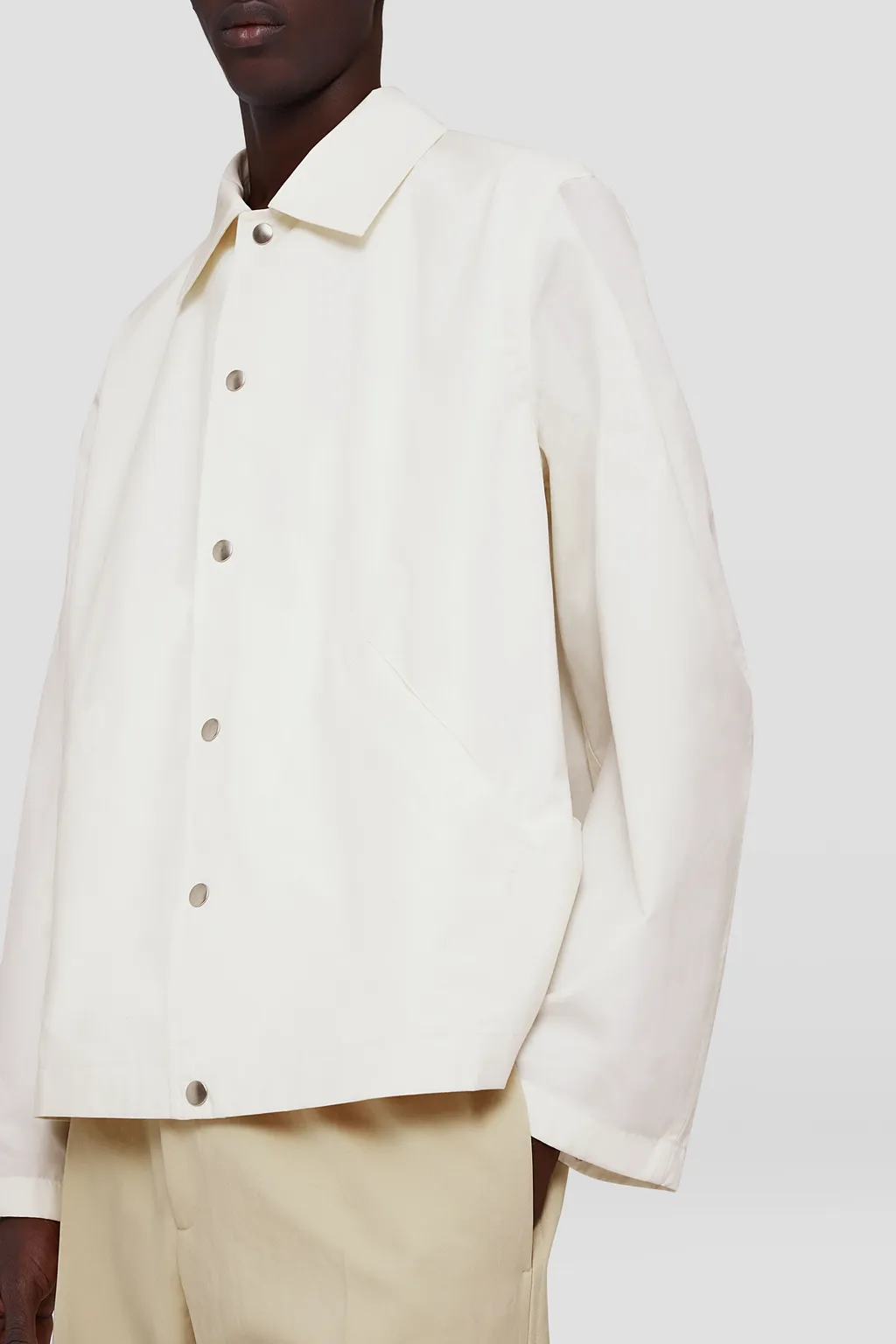 Jil Sander Logo Printed Long-Sleeved Jacket