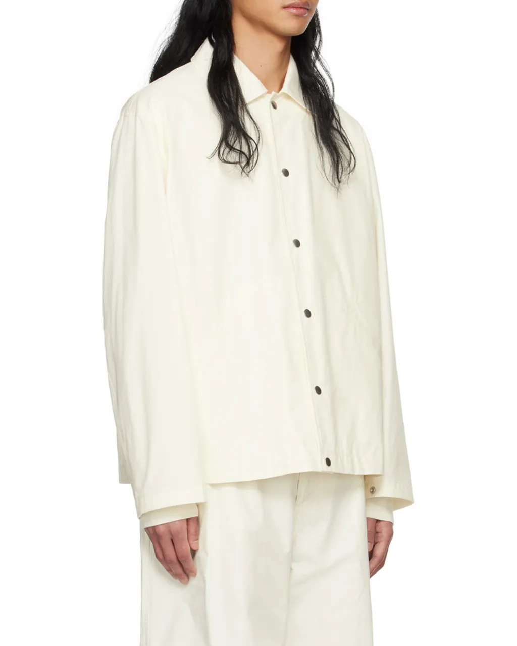 Jil Sander Logo Printed Long-Sleeved Jacket