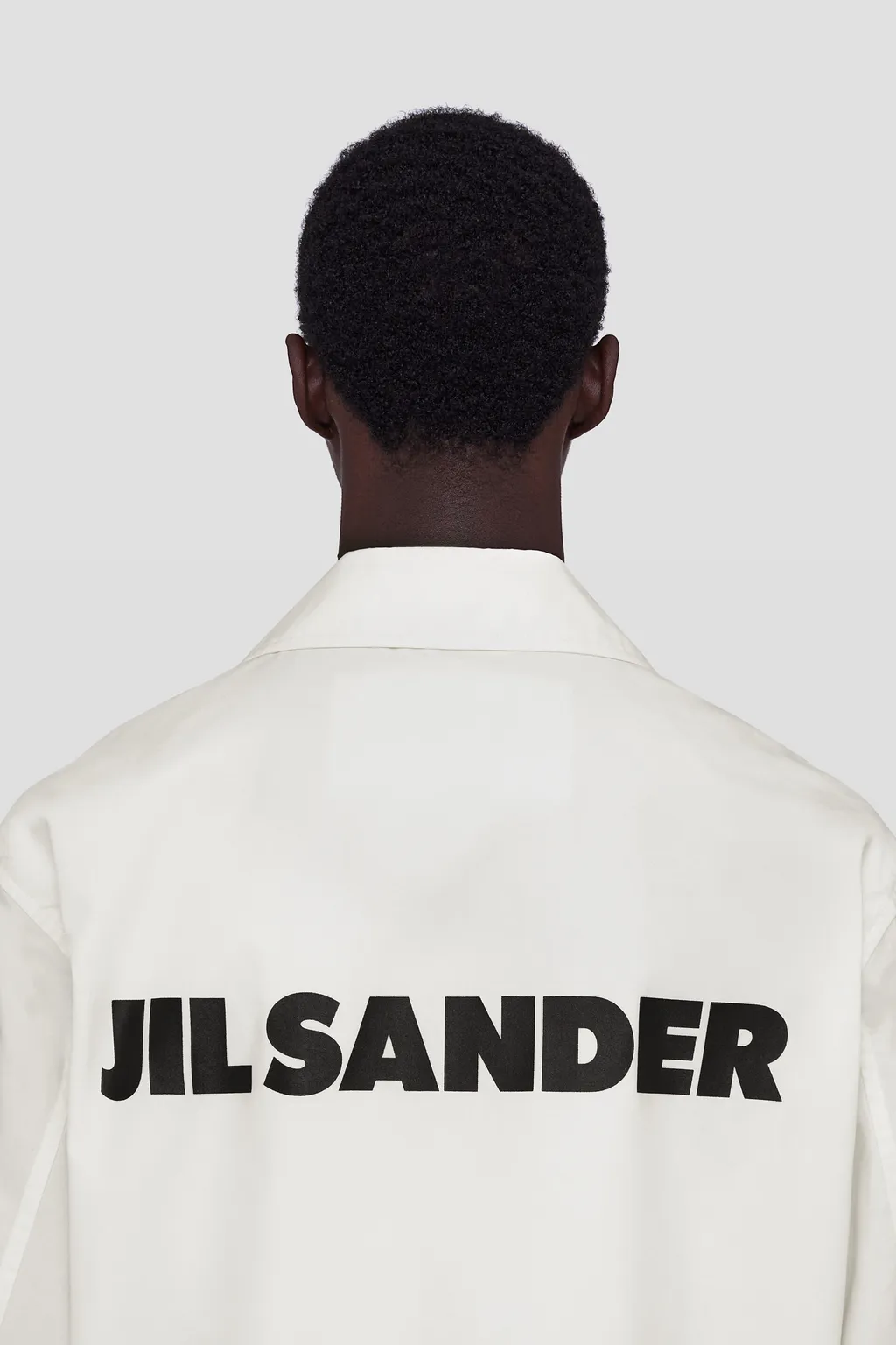 Jil Sander Logo Printed Long-Sleeved Jacket