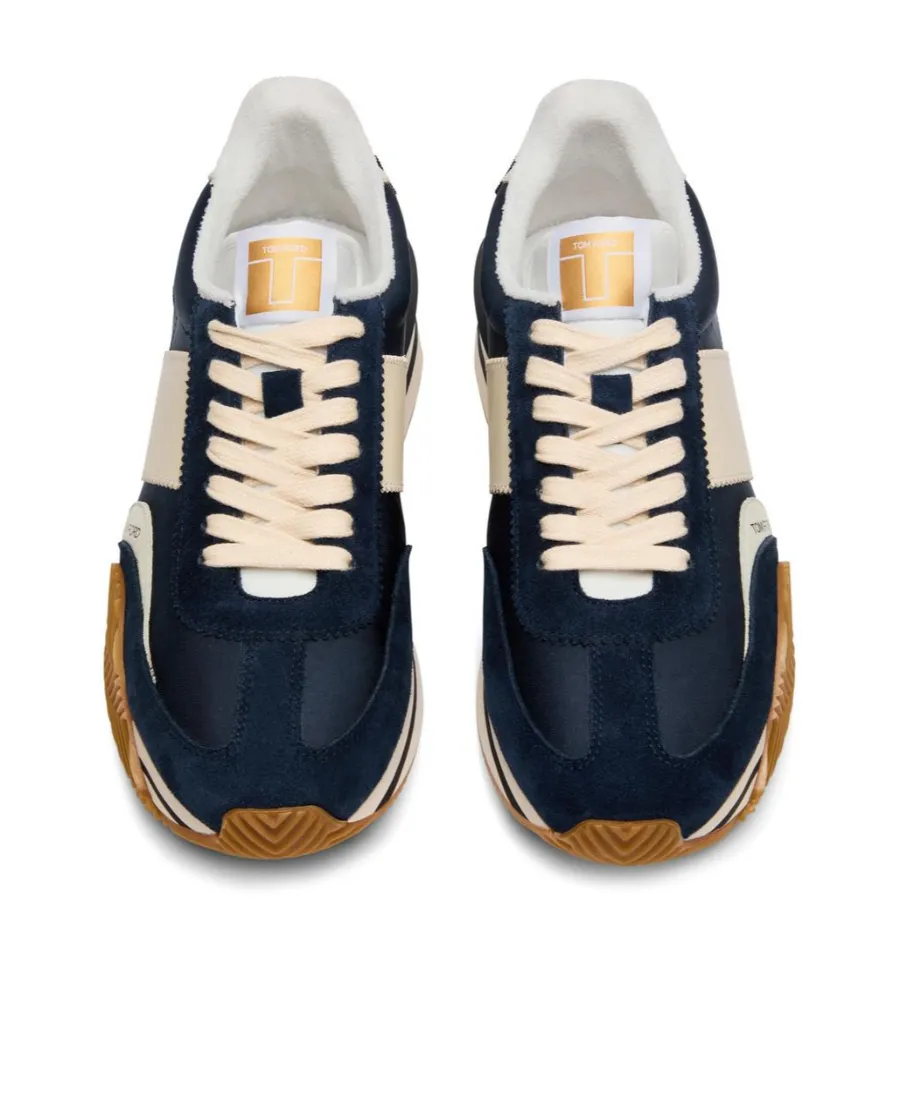 Tom Ford James Almond Toe Flatform Sneakers