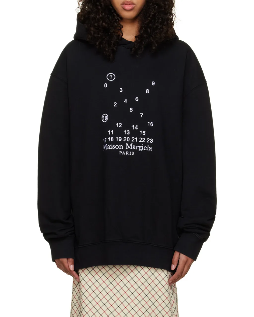 Maison Margiela Logo-Printed Long-Sleeved Hoodie