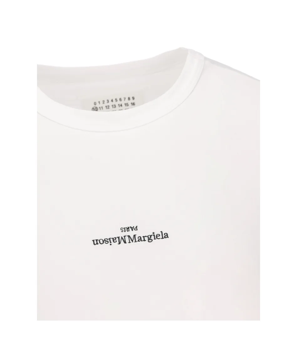 Maison Margiela Logo Embroidered Crewneck T-Shirt