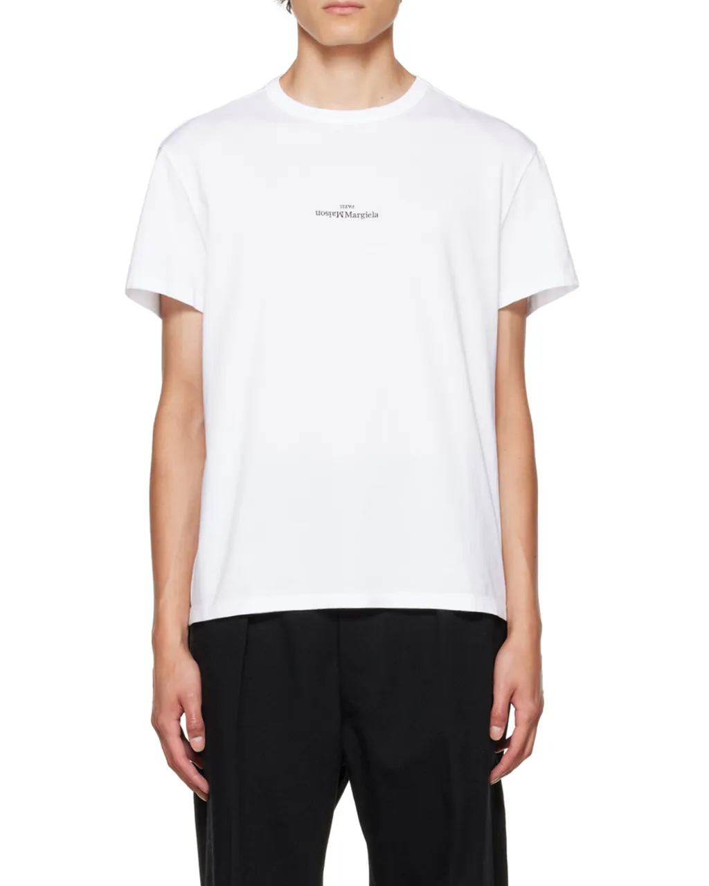 Maison Margiela Logo Embroidered Crewneck T-Shirt