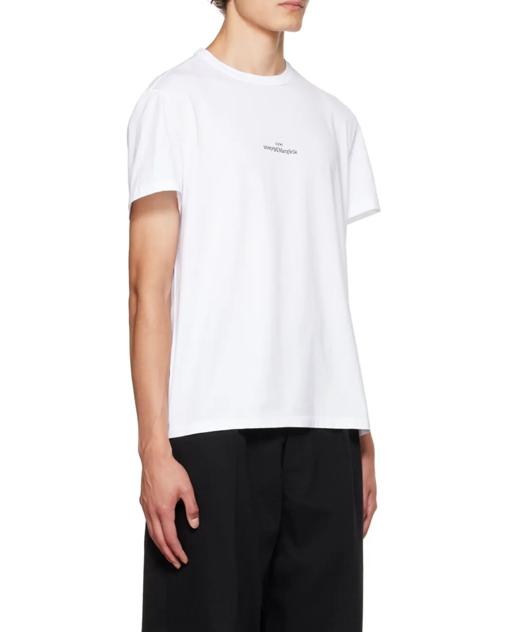 Maison Margiela Logo Embroidered Crewneck T-Shirt