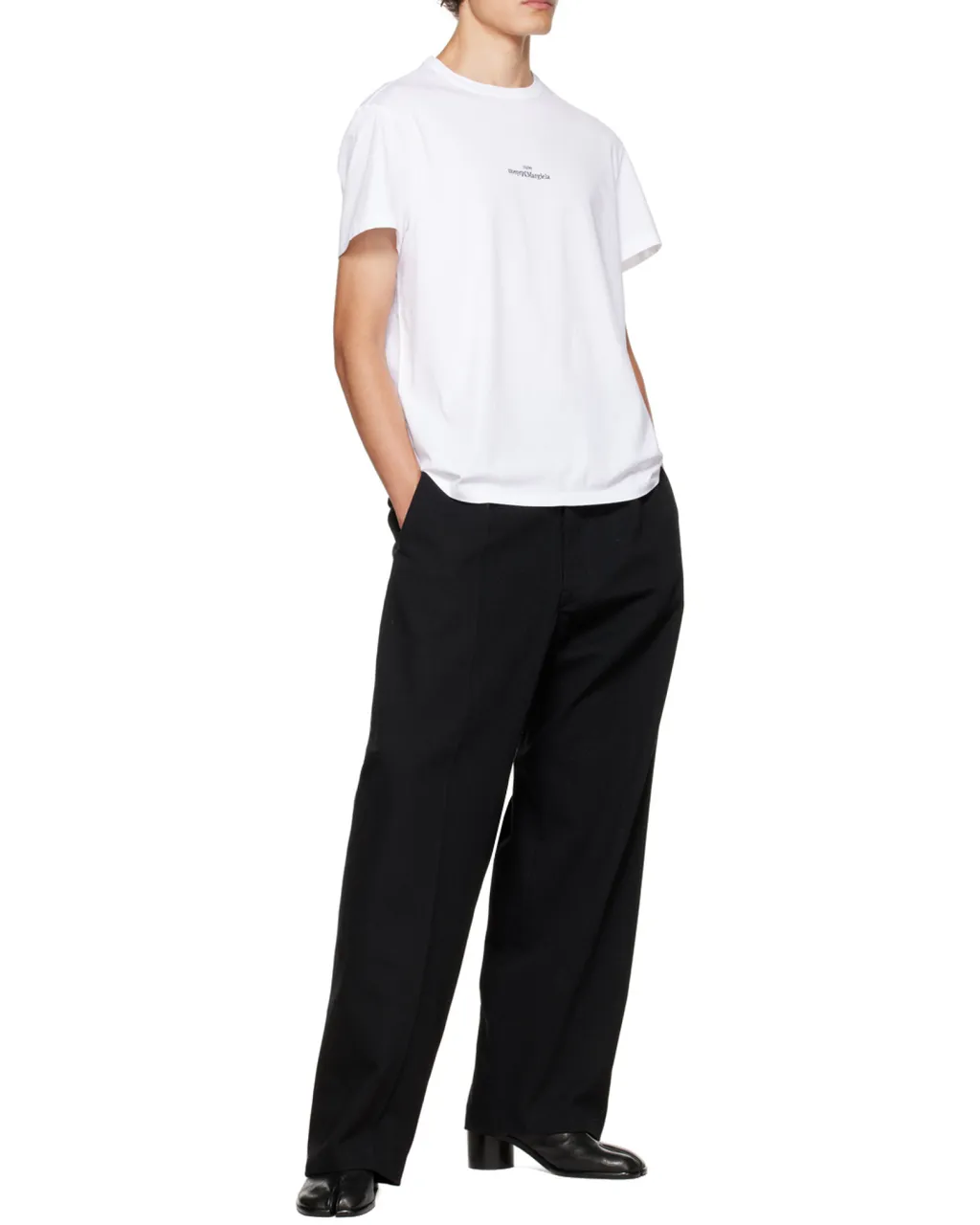 Maison Margiela Logo Embroidered Crewneck T-Shirt