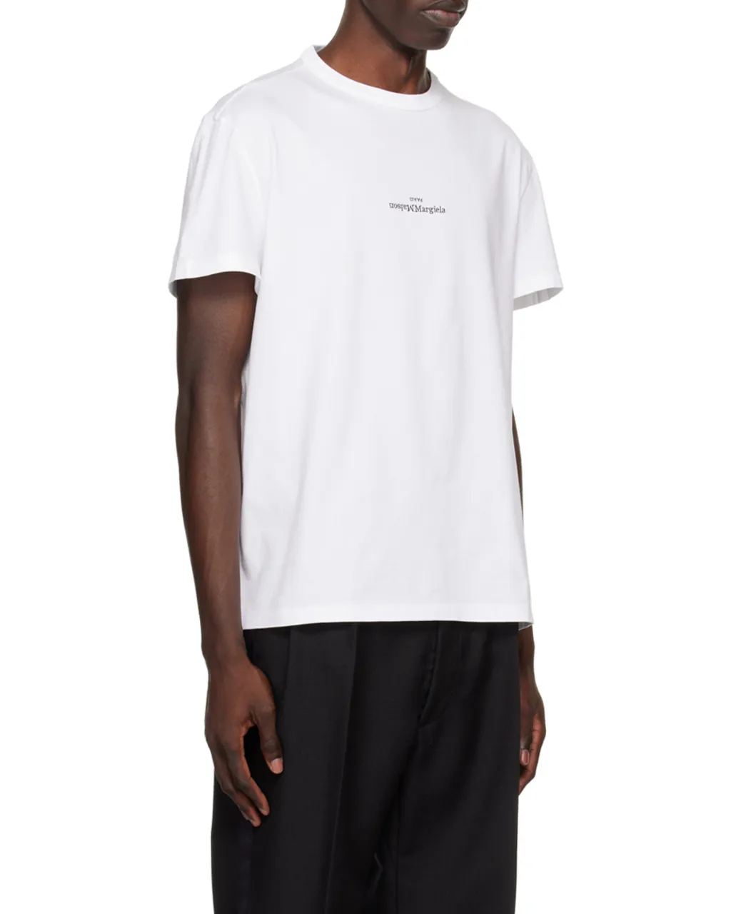 Maison Margiela Logo Embroidered Crewneck T-Shirt