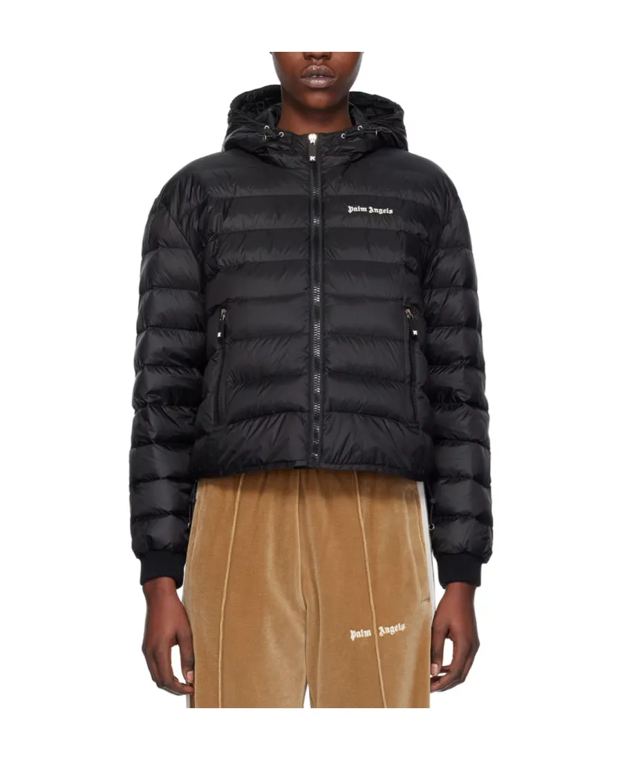 Palm Angels Logo Detailed Quilted Jacket