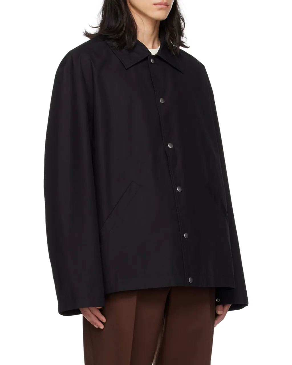 Jil Sander Logo Printed Long-Sleeved Jacket