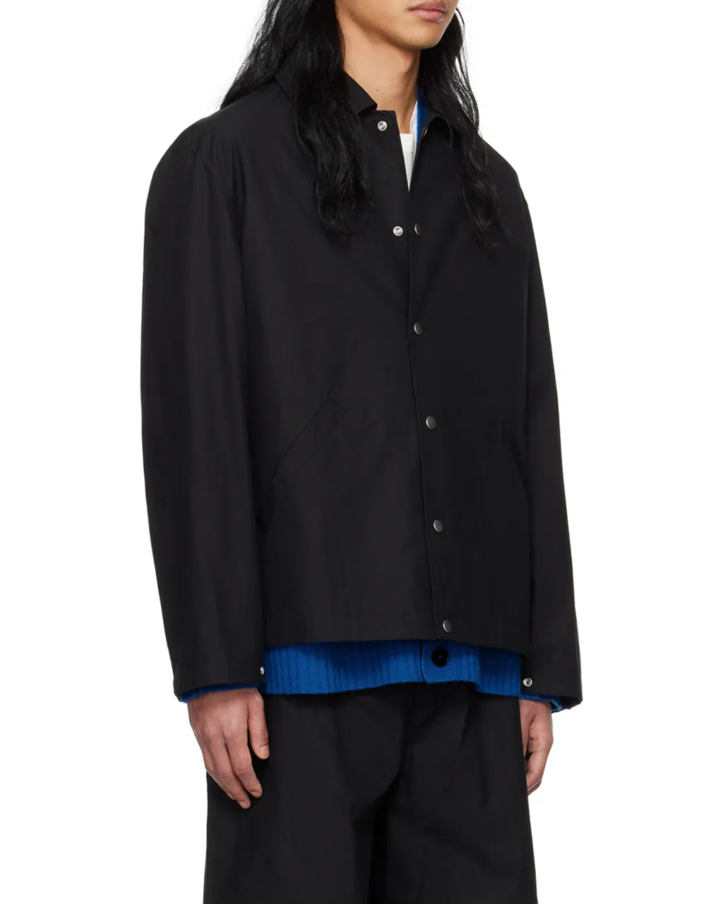 Jil Sander Logo Printed Long-Sleeved Jacket