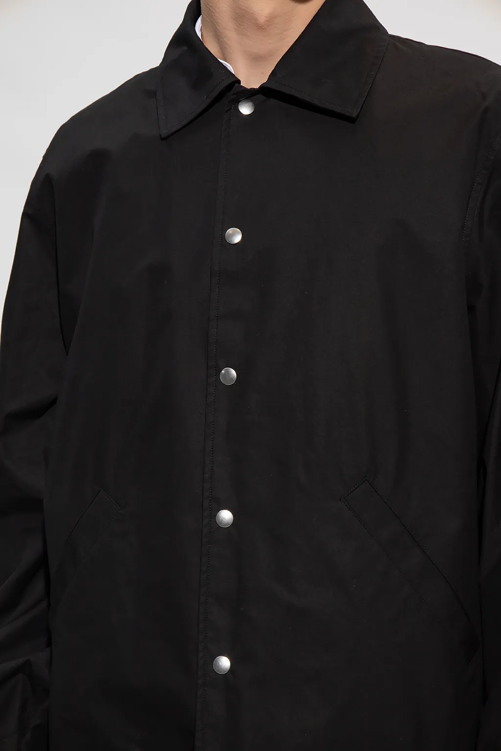 Jil Sander Logo Printed Long-Sleeved Jacket