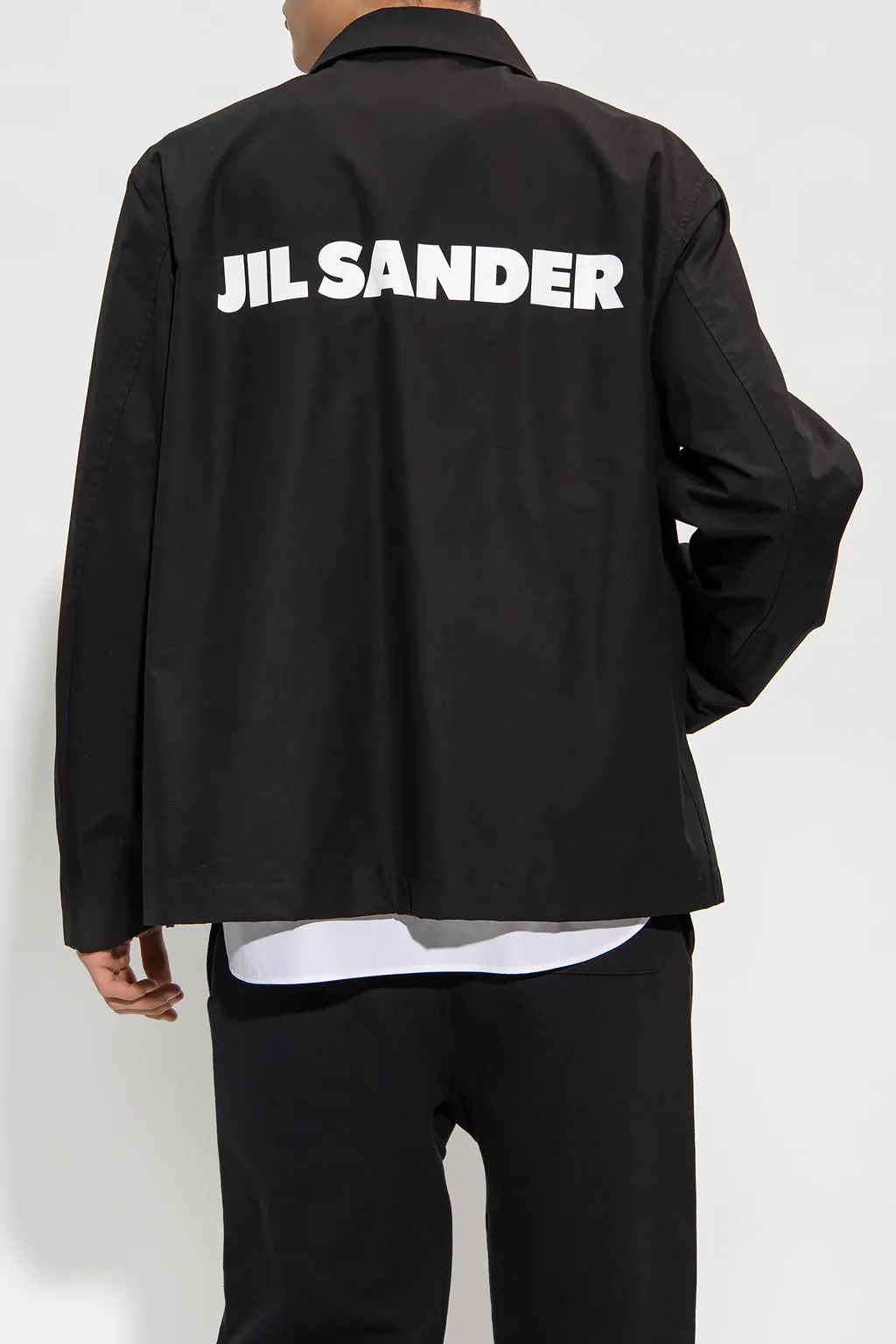 Jil Sander Logo Printed Long-Sleeved Jacket