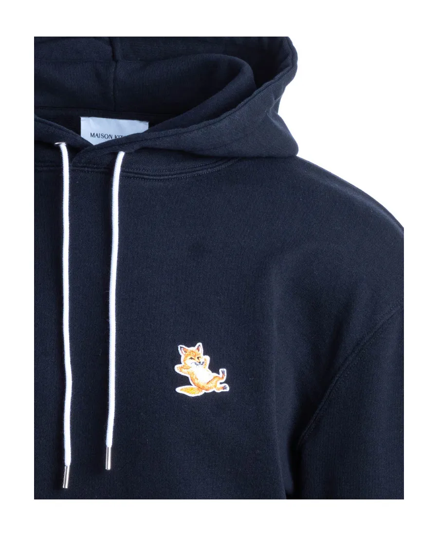 Maison Kitsuné Fox Patch Drawstring Hoodie