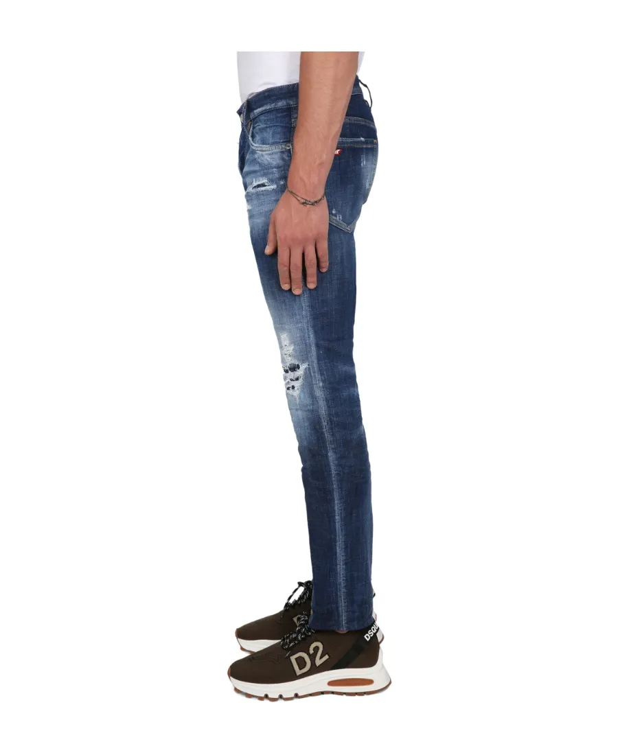 Dsquared2 Logo Patch Low-Rise Jeans