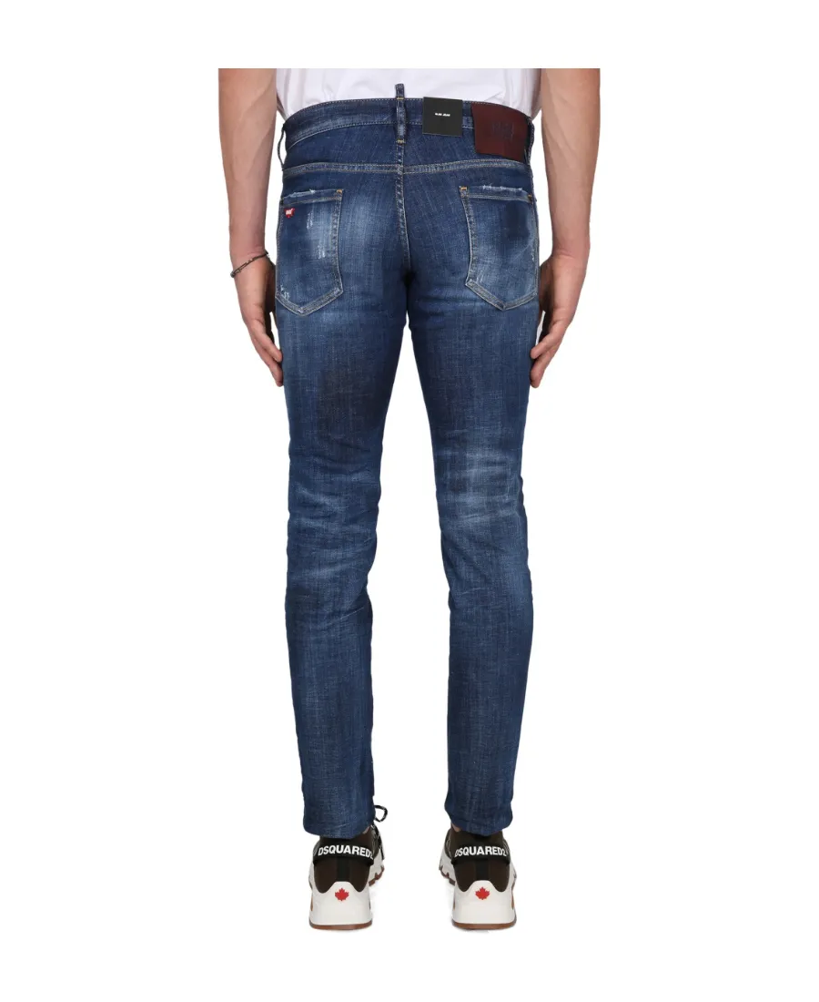Dsquared2 Logo Patch Low-Rise Jeans
